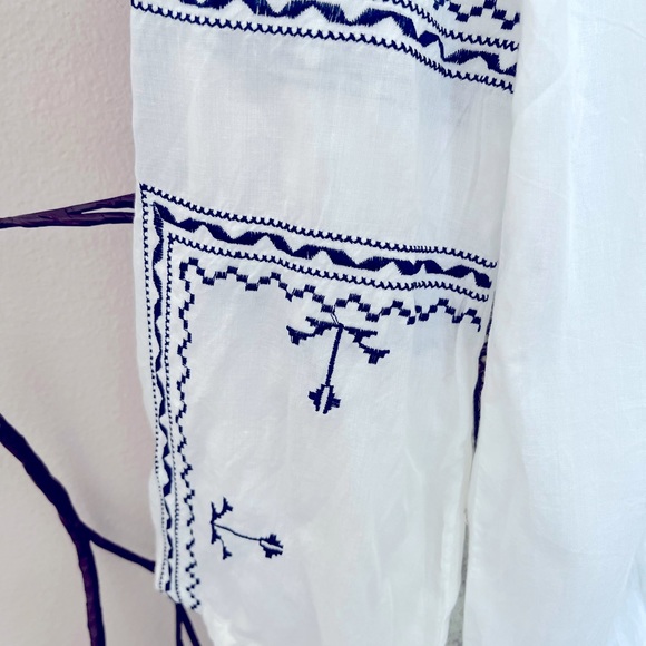 NWT Raj size small gorgeous navy and white boho tunic - Picture 12 of 15